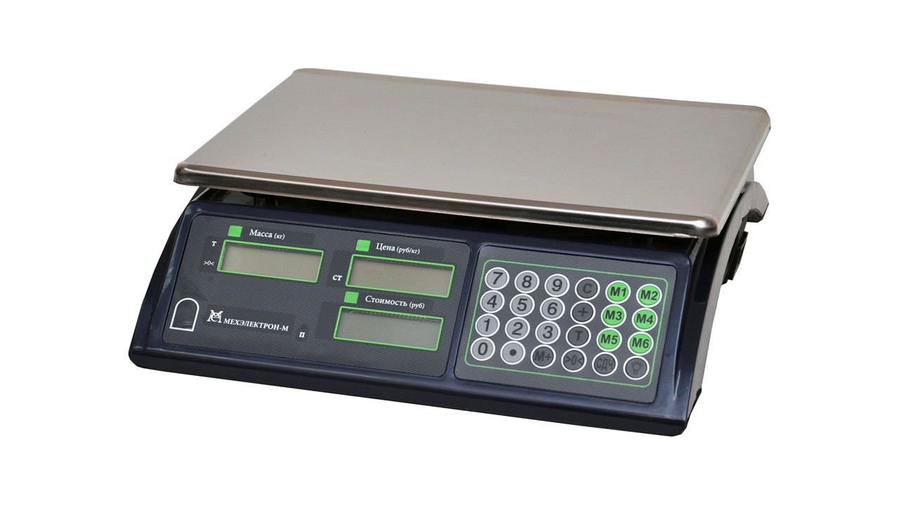 Мехэлектрон-М ВР4900-15-2Д-ДБ 10, весы торговые